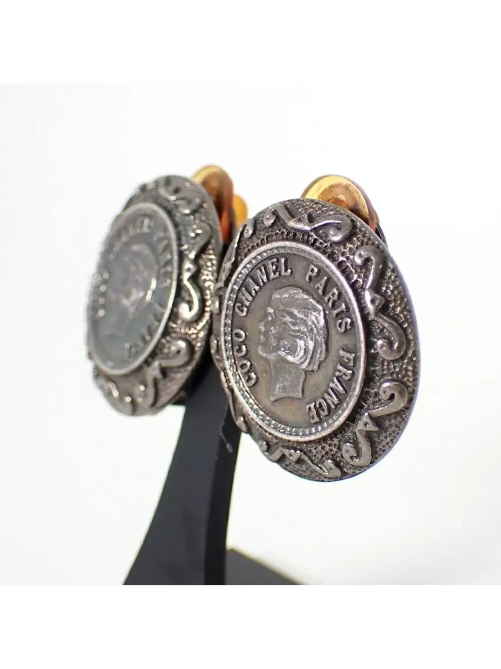 Chanel Clip-On Earrings Metal #215604C63B